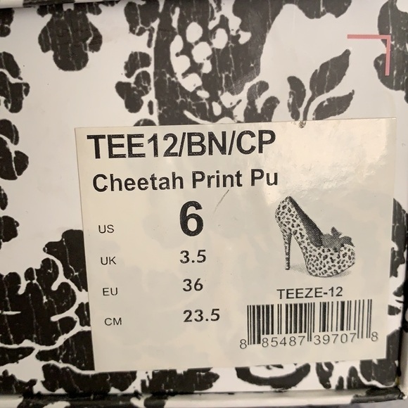 Bordello Cheetah Print Heels - Picture 10 of 10